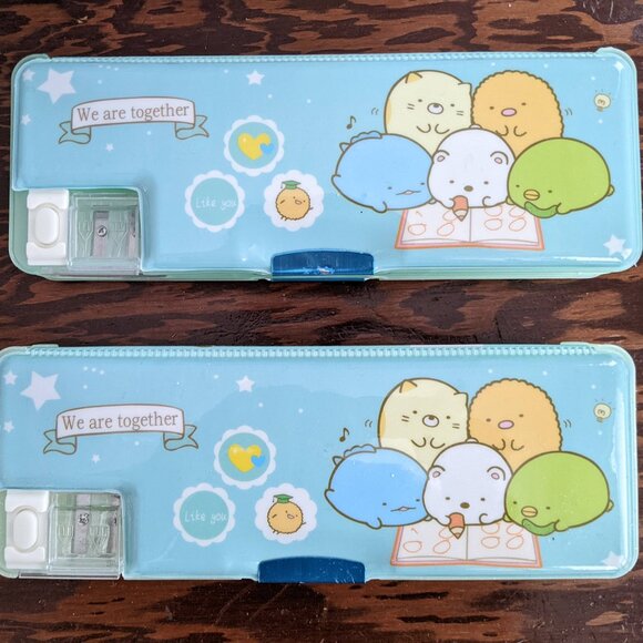 2 Sumikko Gurashi Pencil Case Box Two Sided - Picture 1 of 7